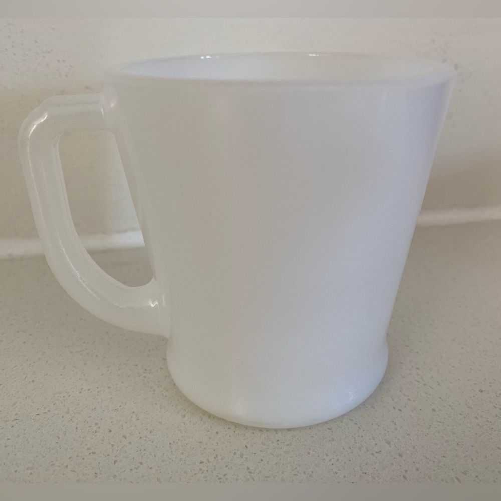 Vintage Termocrisa White Milk Glass Mug